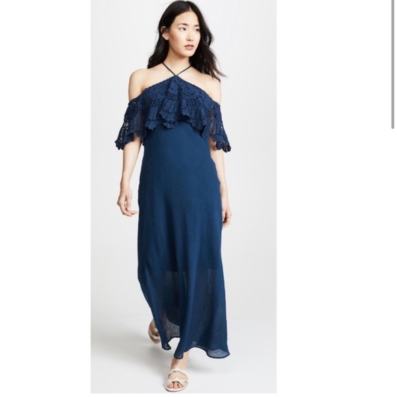 Bailey 44 Pudina Crochet Halter Maxi Dress. - Picture 2 of 6